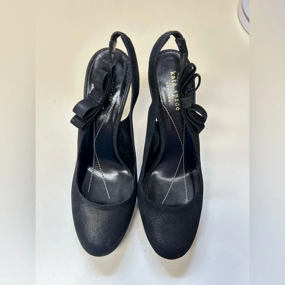Kate Spade Black Heels with Ankle Strap